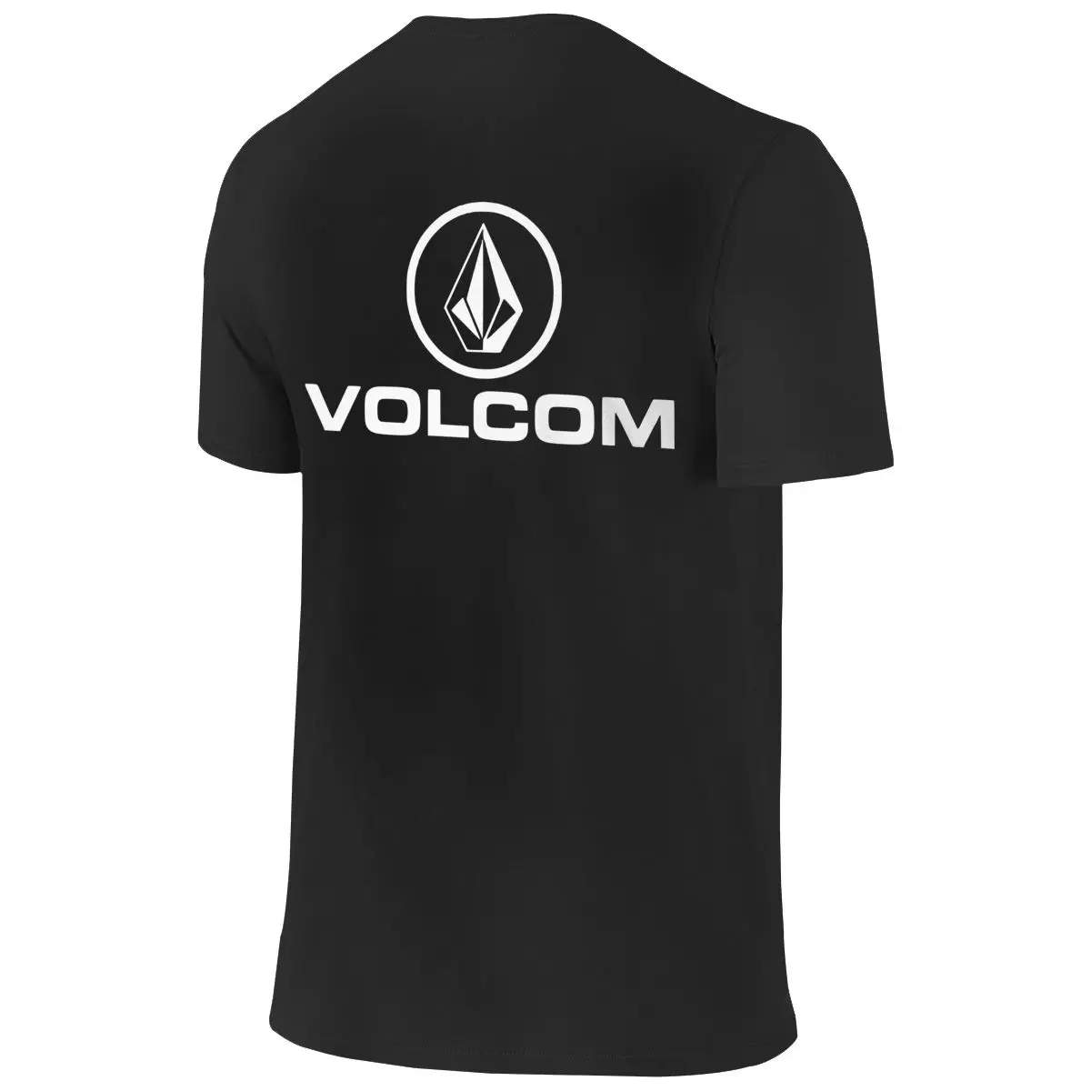 Men\'s T-Shirt Volcoms Logo Vintage 100% Cotton Tee Shirt Short Sleeve T Shirts Round Neck Front Back Two Sides Clothing Summer