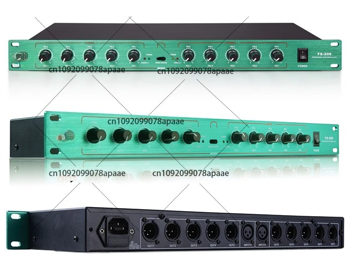 

Suitable for DBX FS-206 10-way splitter/audio splitter/audio signal splitter, power amplifier splitter