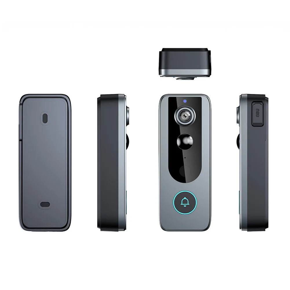 Two Way Audio Bell 145*55*33.5mm Smart Video Doorbell High Definition Video Real Time Communication For Monitoring Visitors