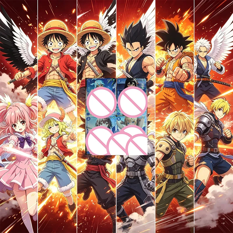 One Piece Collectible Cards Boys Games Toys Tabletop Games Birthday Gifts DIY Anime Rem Miku Nami Boa Premium Flash Card 60PC