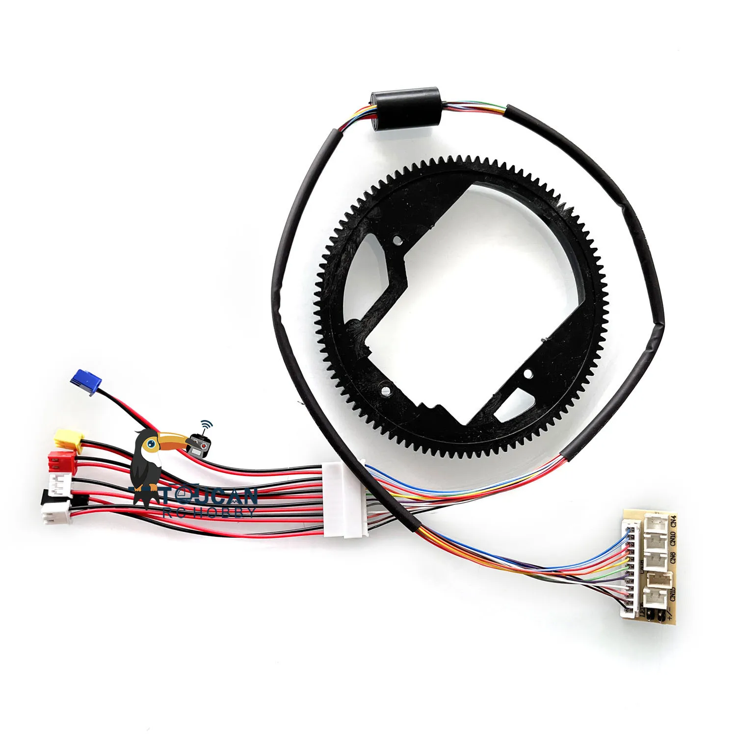 Heng Long 1/16 TK7.0 RC Tank 360° Small Plastic Rotating Gear Electric Slip Ring 12P DIY Model Upgrade Parts TH19890