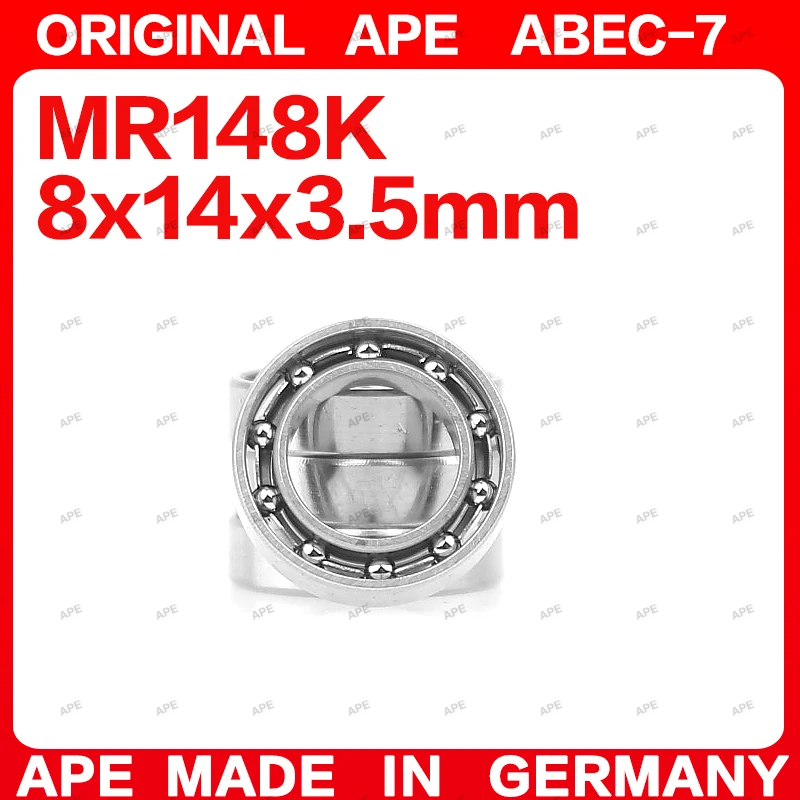 10-50PCS ABEC-7 MR148 Open Bearing 8x14x3.5 mm Mini Deep Groove Ball Bearings