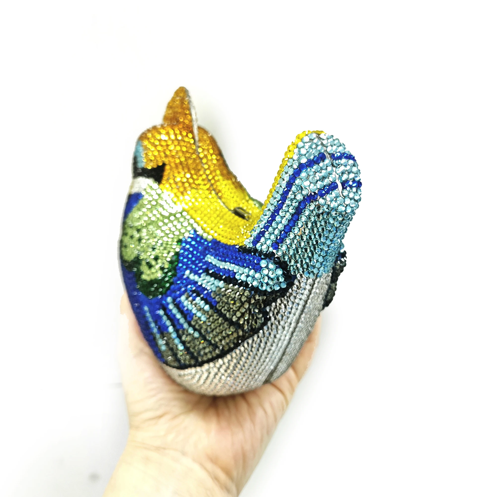 Customized Diamond Evening Bag Leaves Green/Orange Wedding Party Purses Bridal Prom Clutch Dinner Women Purse And  Handbags