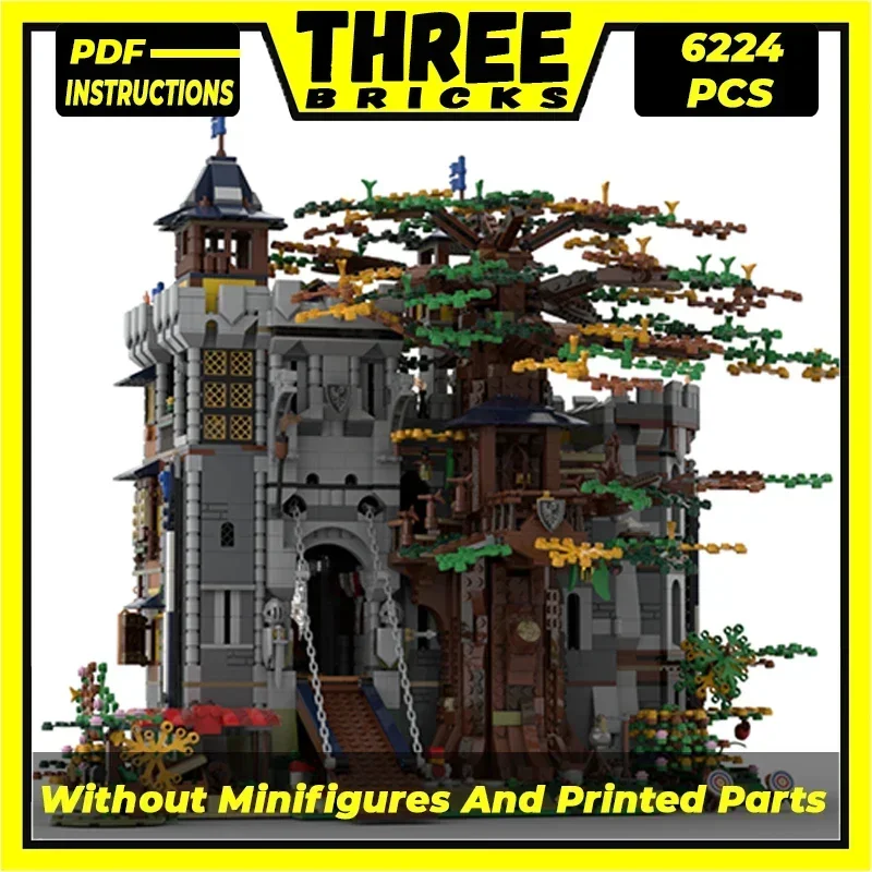 Moc Building Bricks Military Model Black Falcon's Castle 2023 Technology Modular Blocks Gifts Christmas Toys DIY Sets Assembly