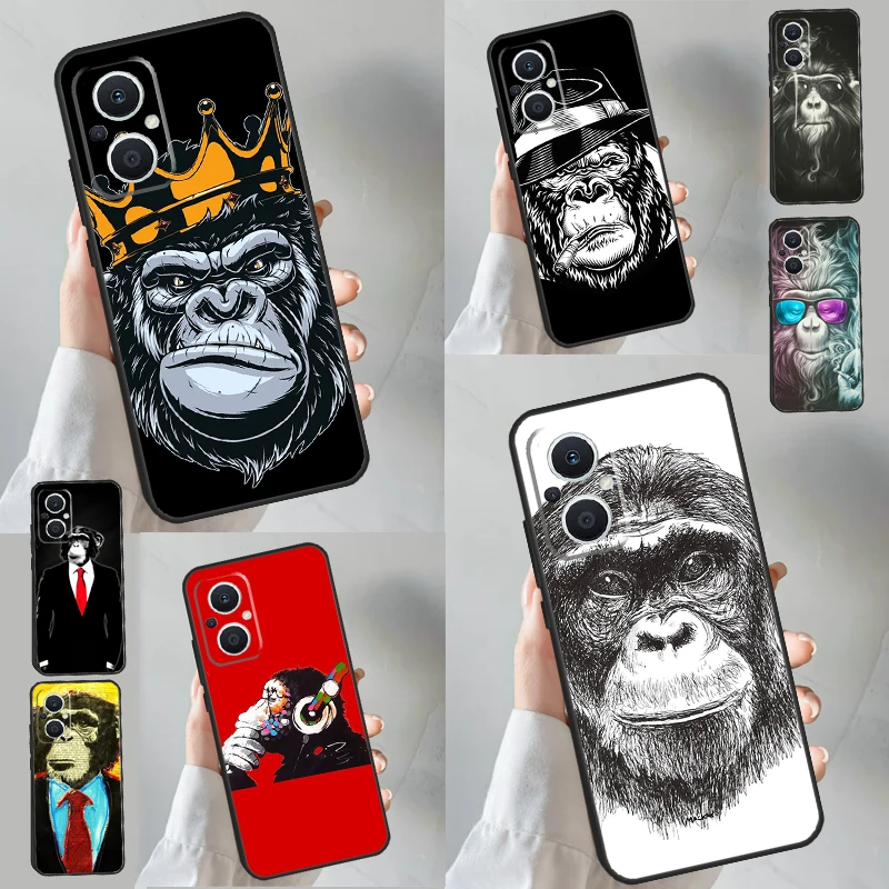 Amazing Monkey Chimpanzee Case For OPPO Reno 8T 4Z 5Z 11F 8 10 11 Pro 5 6 7 Lite OPPO Find X6 Pro X2 X3 X5 Lite Cover