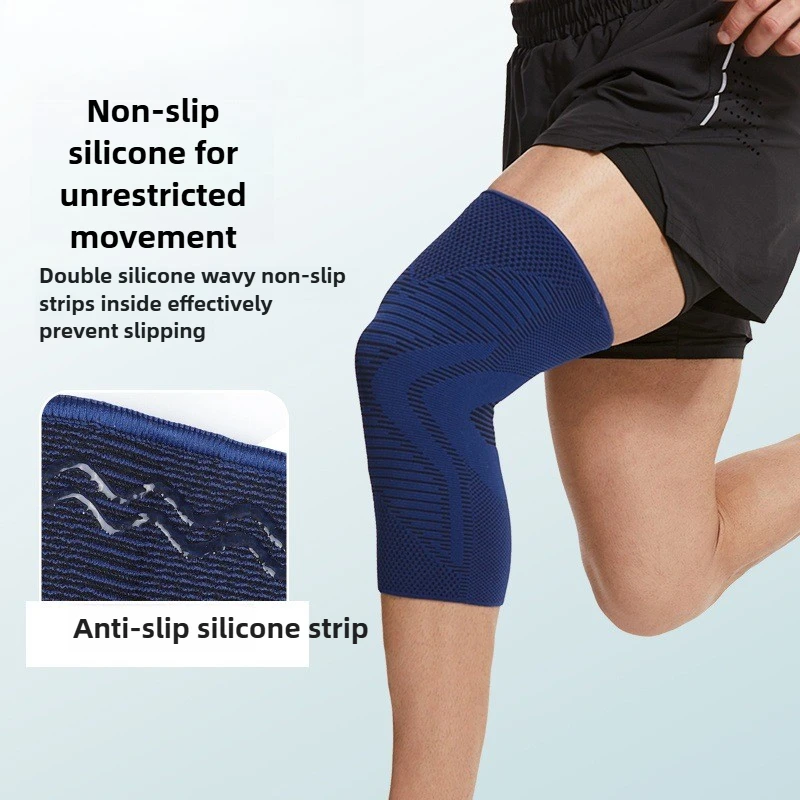 Women's Professional Sports Knee Pads New Upgraded Thin Silicone Non-slip Four-way Stretch All-season Style for Active Wear