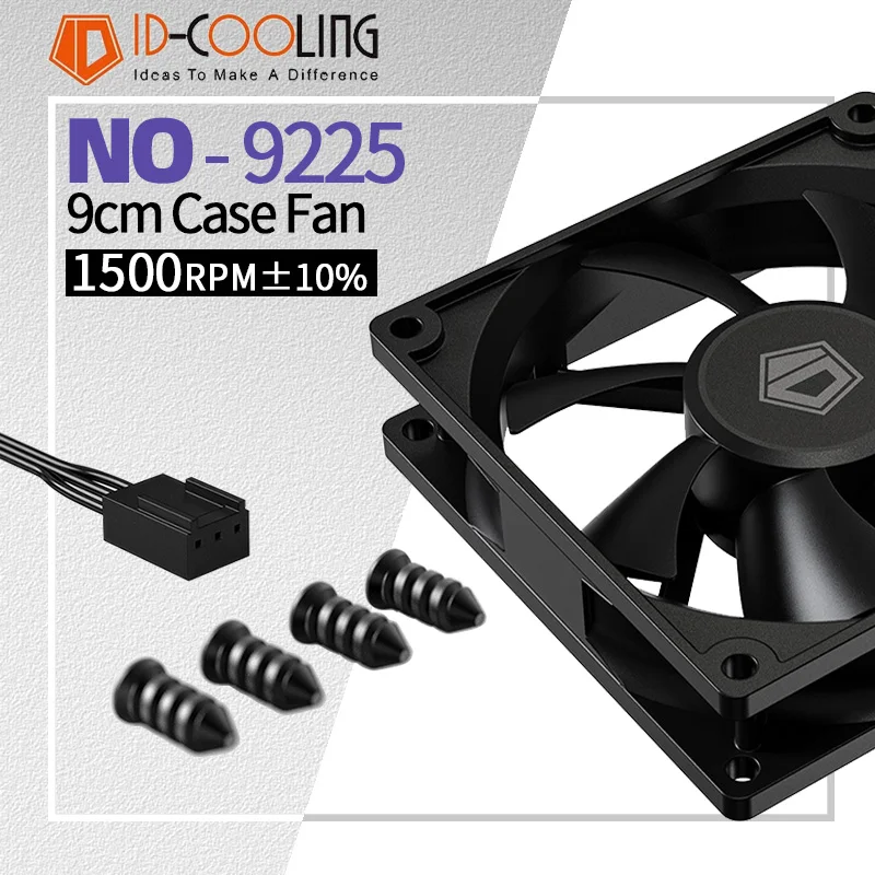 

ID Cooling NO 9225 High Quality PC Case Fan Quiet 1500rpm 12V DC 3pin Computer CPU Silent Cooling Chassis Fan