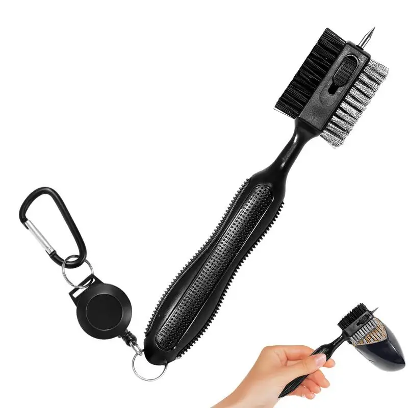 

Golf Club Brush Golf Groove Cleaner Brush Comfortable Grip Golf Groove Brush With Carabiner For Golf Enthusiast Beginner Friend