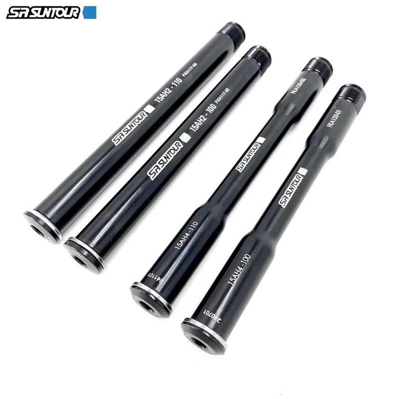 AliExpress SR SUNTOUR Front Fork 15mm * 100mm 110mm Tool Type Axle Threaded Quick Release Lever Thru Axle For Boost Front Fork Through Axle