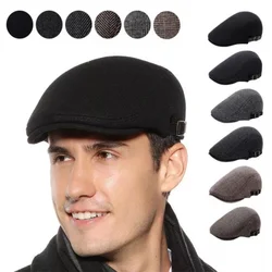 2022 Men berets Fashion Beret Cotton Solid Color Soft Top Casual Beanie Retro Literary Forward Cap Peak Cap Driver Hat Gift