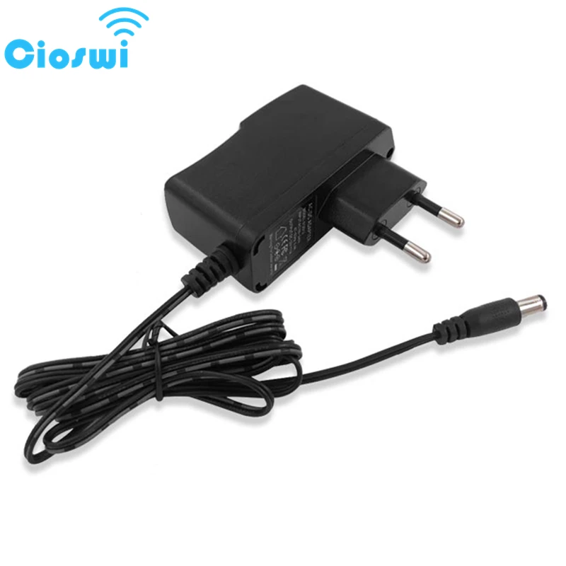 Cioswi US EU Plug Power Adapter AC to DC Supply Charge Adapter AC 110-240V DC 12V 1A 2A For LED Light Strips Router