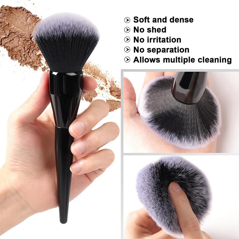 

1pcs Ultra Large Loose Powder Brush, High-End Multifunctional Setting Brush For Facial Makeup, Soft Makeup Brush Tool