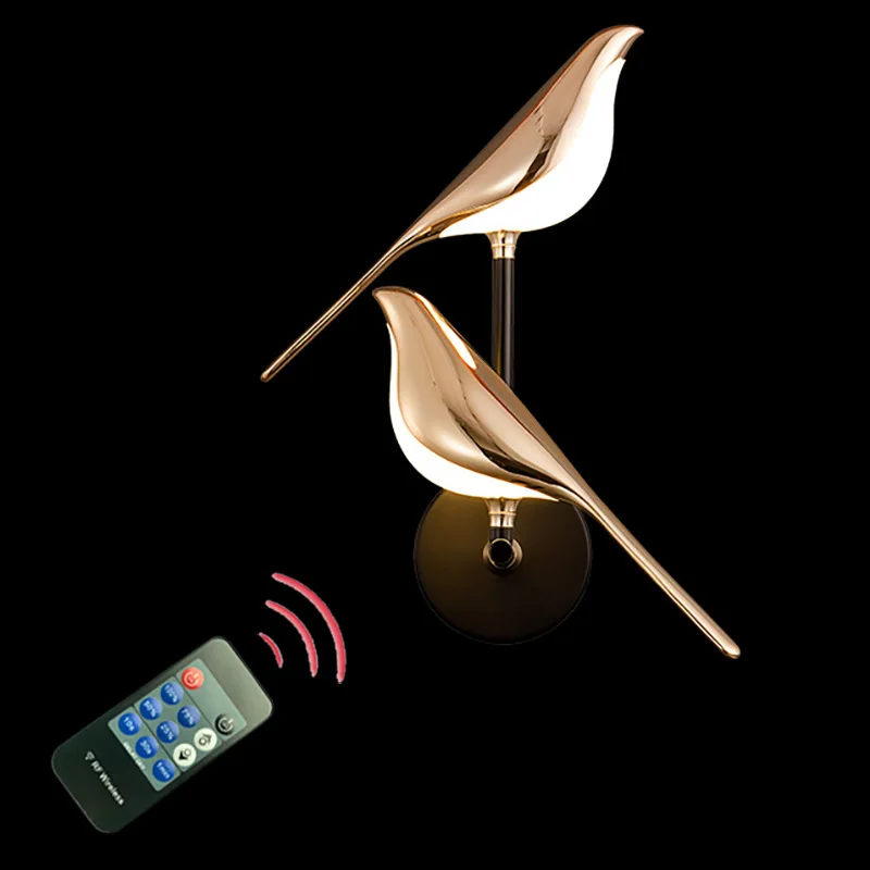 

Magpie Creative Wall Lamp Living Room TV Background Wall Bedroom Hotel Bedhead Bird Desk Lamp Postmodern Art Pendant Light