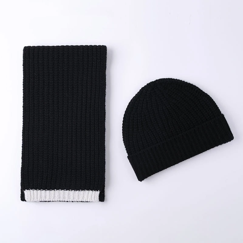 Topi Syal Wanita Musim Dingin Beanie Wol Kasmir Rajut Warna Solid Aksesori Hangat Untuk Musim Gugur Cuaca Dingin Olahraga Ski Luar Ruangan