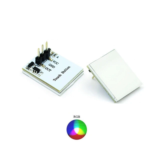 Capacitive Touch Switch HTTM Button LED Sensor Module Green Blue Red Yellow RGB Multi Color Display DIY Electronic