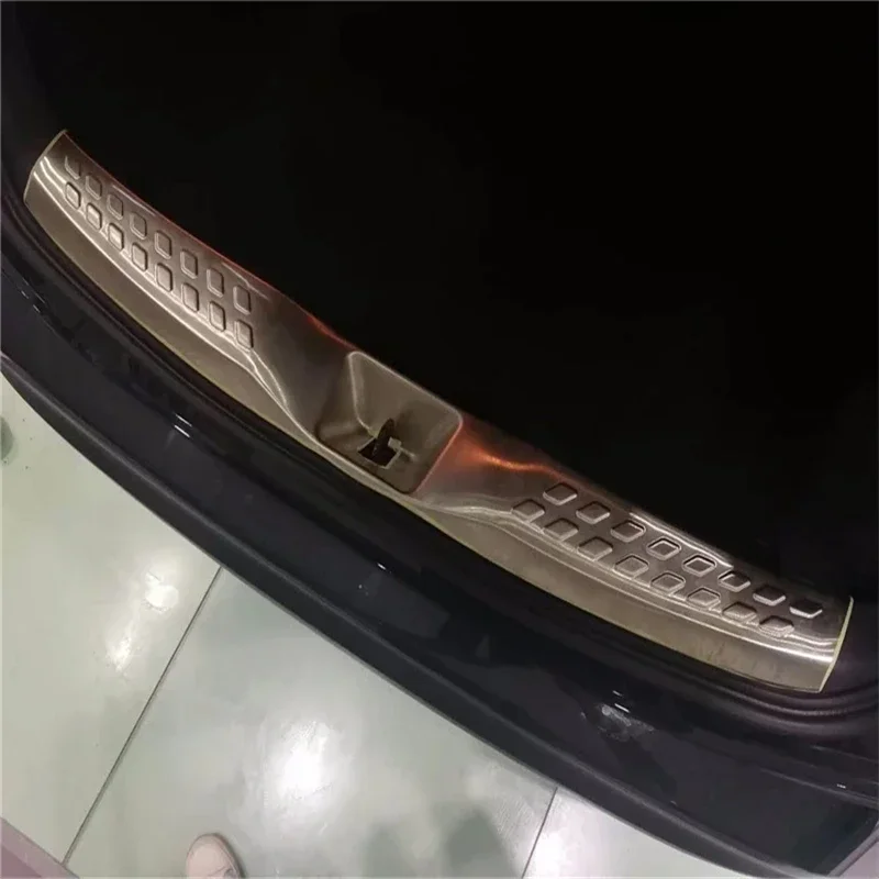 

WELKINRY For Toyota C-HR AX10 AX50 1st Gen 2017-2023 Car Tail Rear Box Gate Door Trunk Boot Doorsill Threshold Scuff Pedal Trim