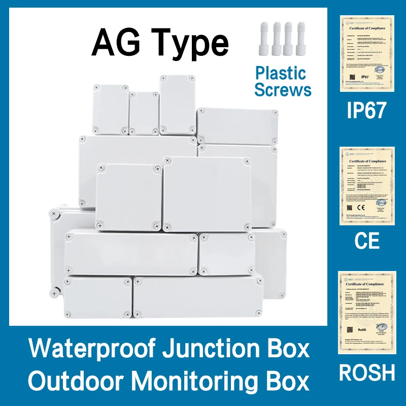 Image of AG-Typ Wasserdichtes DIY-Gehäuse Instrumentenkoffer ABS-Kunststoff Projektbox Aufbewahrungsbox Elektronikzubehör