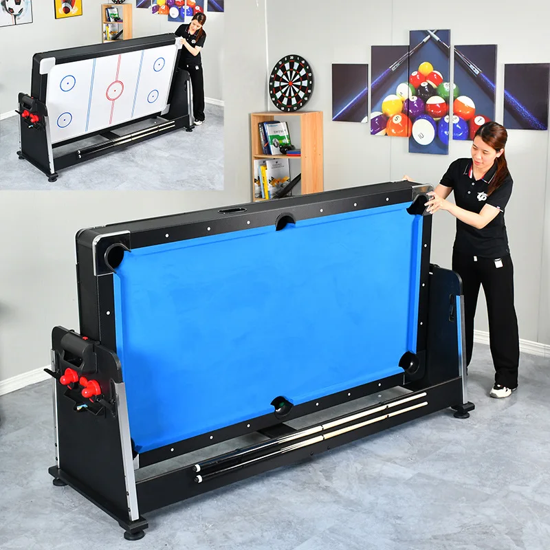 2130mm 4-in-1 multifunctional flip pool table flip pool table/air ball pool table