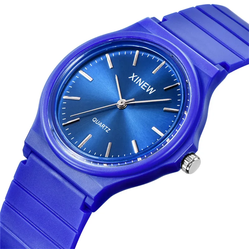 학생용 저렴한 시계, 남아용 패션 고무 밴드, 심플 스포츠 쿼츠 시계, 블랙 Erkek Barato Saat Relogios Masculinos 2024