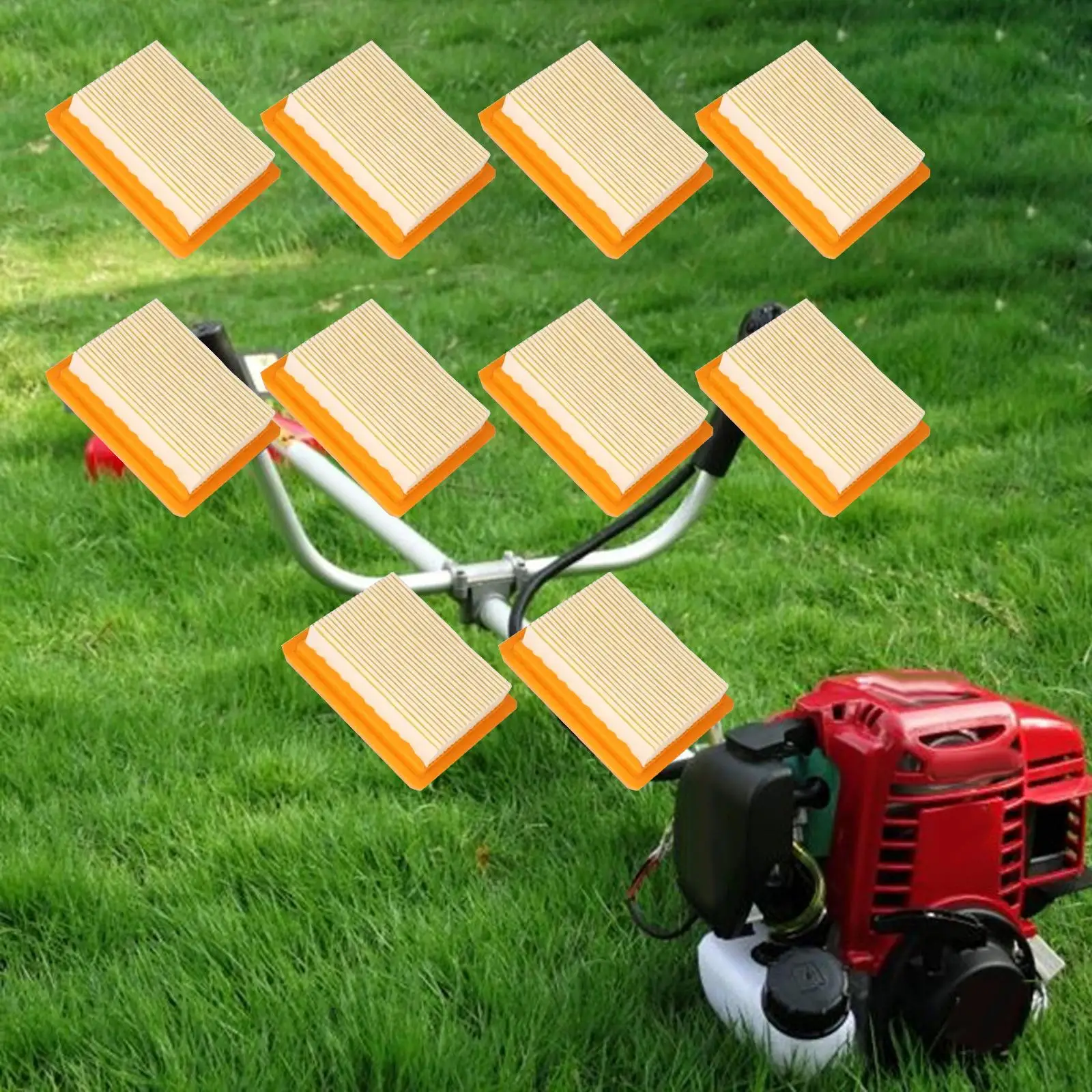 10x Air Filter Garden Accessories for FS400 String Trimmer Brush Cutter