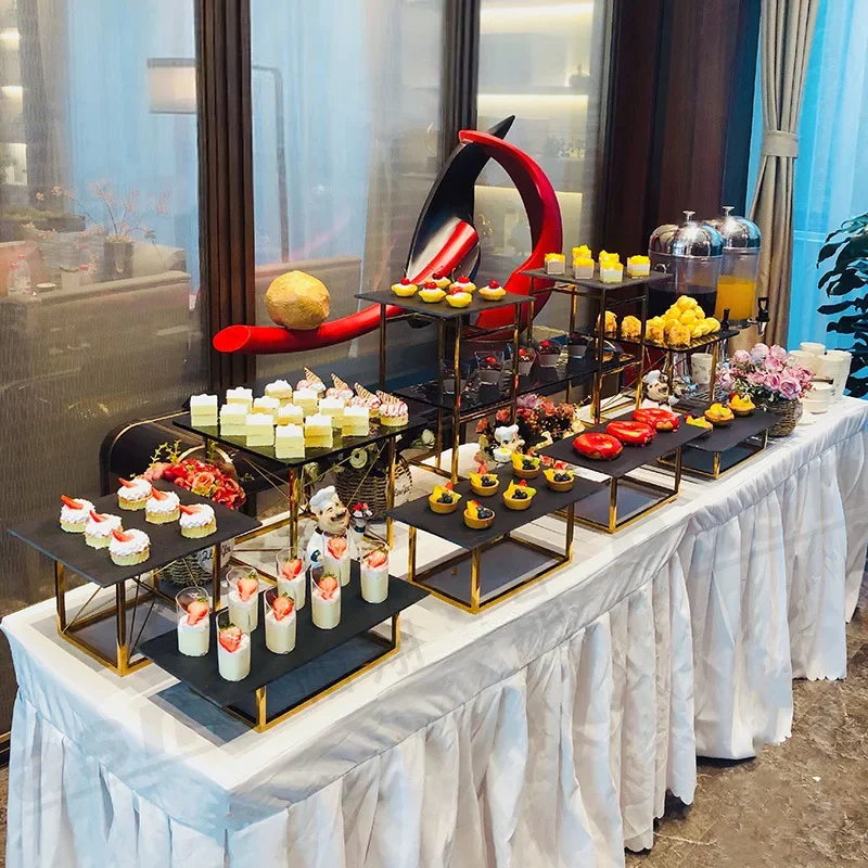 Internet celebrity dessert ornament display stand buffet cake plate snack rack cold meal set tea break