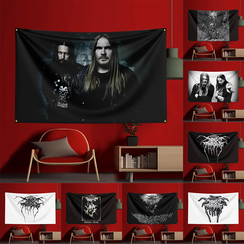 Customize 3x5 Ft Darkthrone Band Concert Flag Polyester Printed Flags Banner Tapestry for Room Garage Decor Concert Flag