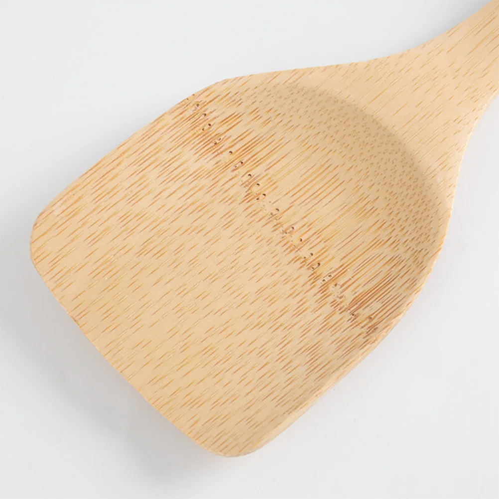 

Wooden Cooking Spatula Kitchen Utensil Long Handle Heat Resistant Eco Friendly for Wok Pan Stir Fry Spoon Turner Tool