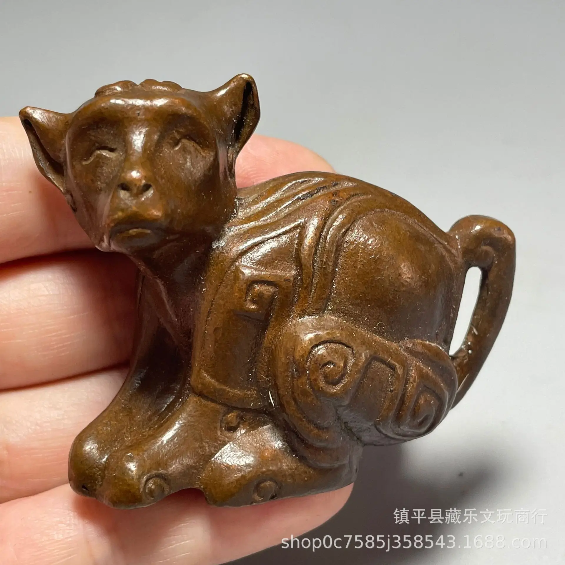 Complex solid monkey tea pet zodiac monkey fun little monkey hand handle piece home creative handicrafts wholesale