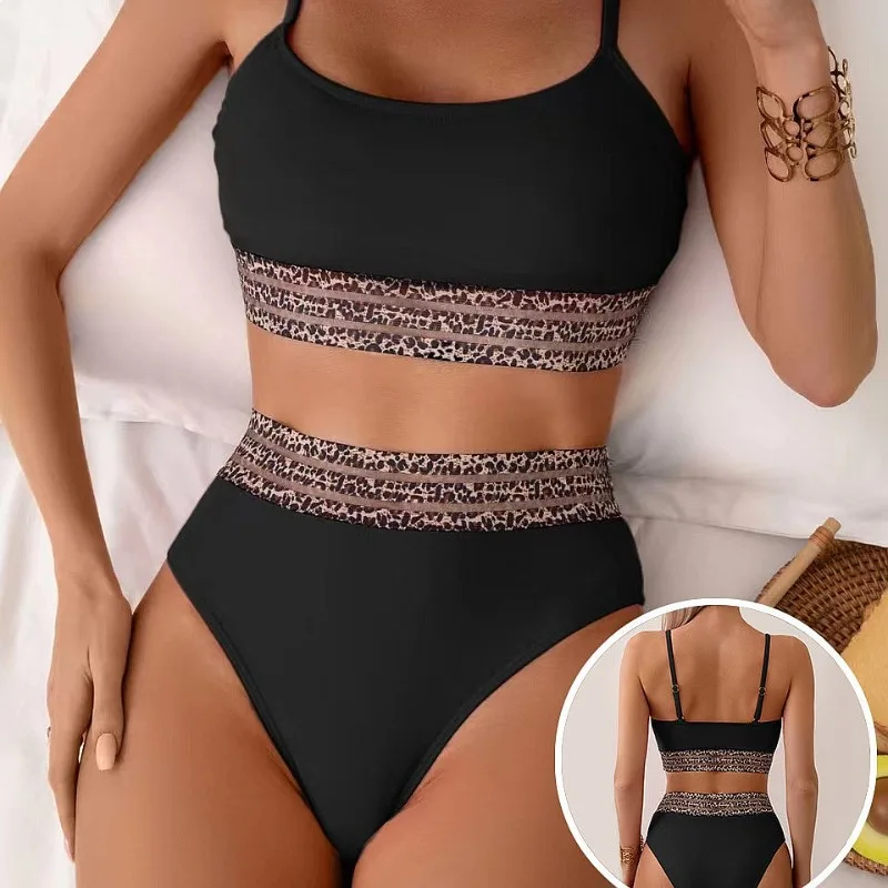 2026 New Solid High Waist Push Up Bikini Set Tummy Control Sexy Swimwear For Women Summer Beach Pool Holiday Wear