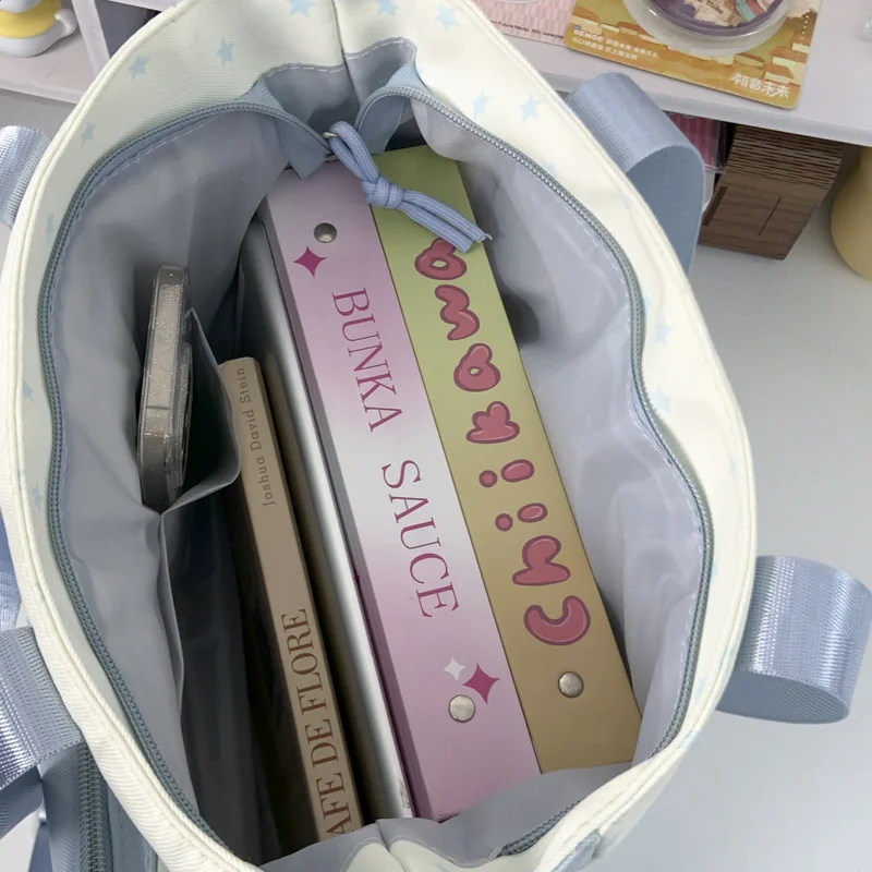 جديد اليومية التنقل عادية نمط Preppy حقيبة يد حقيبة كتف حقائب للنساء اليابانية الطازجة الحلو فتاة لطيف ستار Ulzzang Ita حقيبة #6