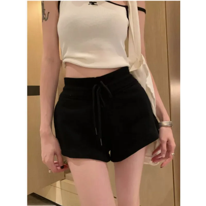 Casual Sports orts Women's Design Summer High Waist Slimming Split Straight Leg Wide Leg Trendy Pants