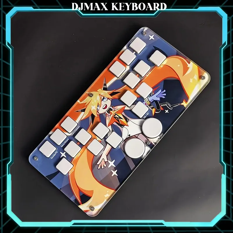 DJMAX Rhythm Music Game Controller Keyboard 8000Hz Polling Rate Rapid Trigger Magnetic Mechanical Mini Gaming Pad Hot-swap