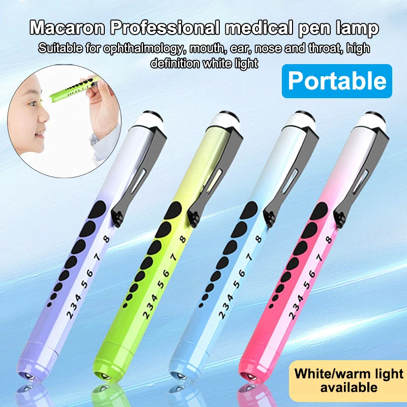 Medical Pen Light Portable Pocket LED Penlight Torch Otoscope Flashlight Ophthalmoscope For Doctor Nurse Emergency First Aid