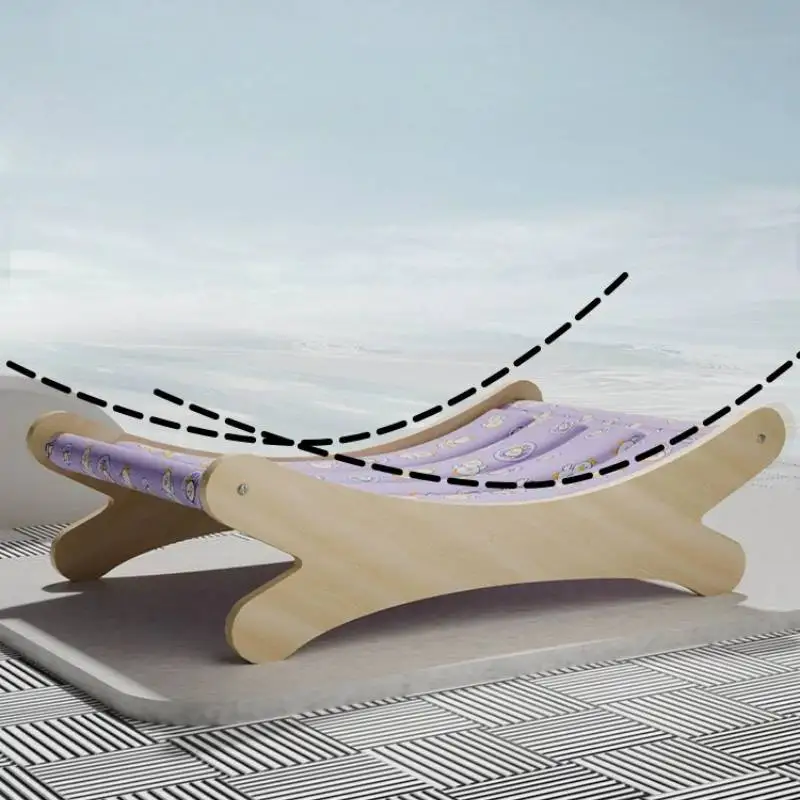 Party Frenchie Flat Dog Kennel Durable Purple Wooden Indoors Essentials Dog Supplies Designer Camas Para Perros Dog Furniture