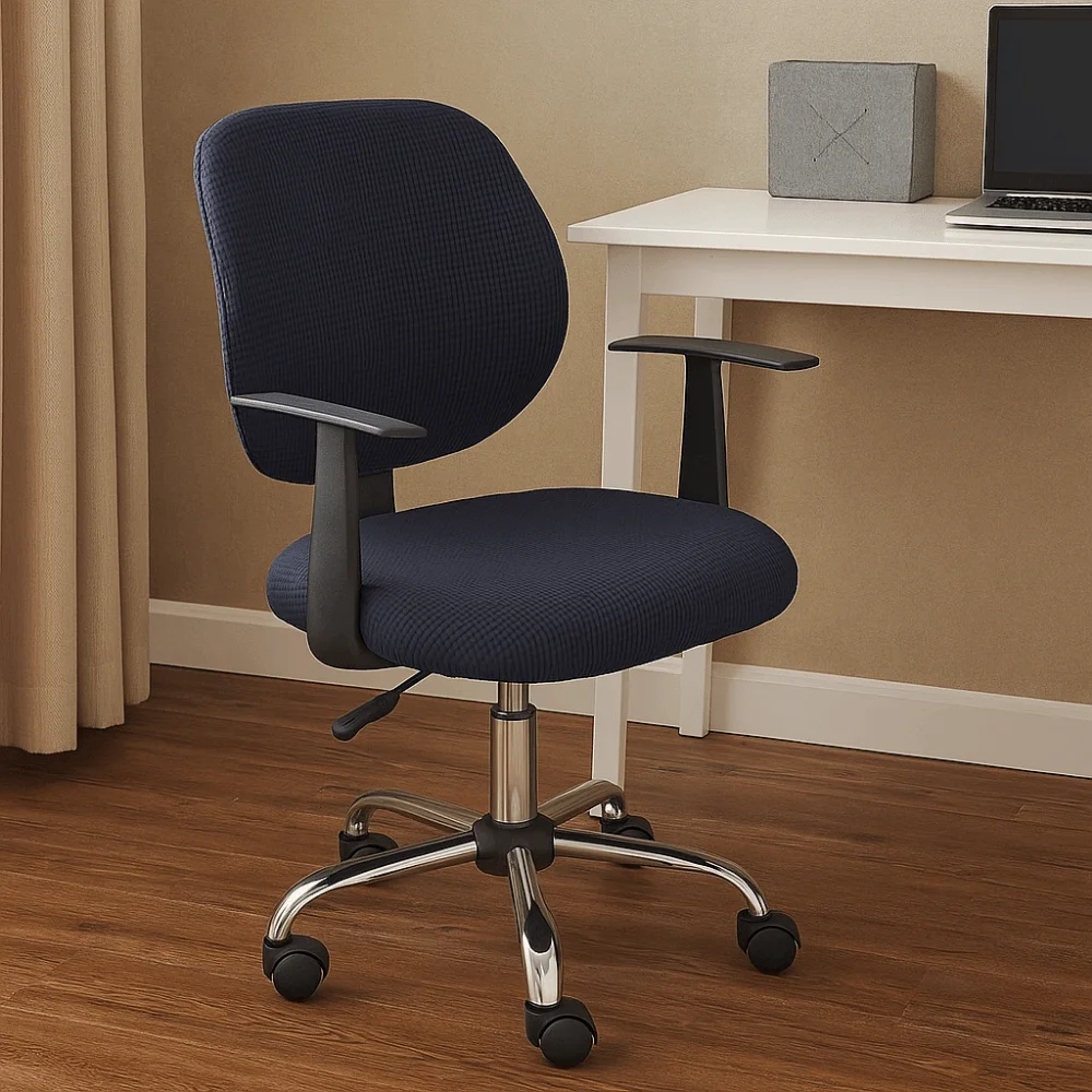 Durable Corn Grain Computer Split Seat Cover Thicken Elastic Computer Chair Covers Removable Washable Seat Protector Dining Room