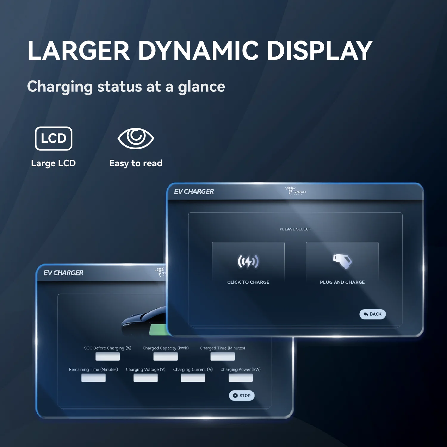 Tpson 30kw Commercial App Control Ccs2 Dc Ev Charger Station Electric Car Charger Charging Station Pile For Electric Cars