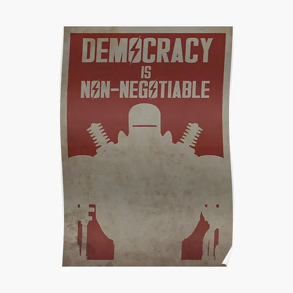 

Постер Liberty Prime, картина, искусство, домашняя забавная Настенная роспись, винтажная живопись, декор для комнаты, современный принт, без рамки