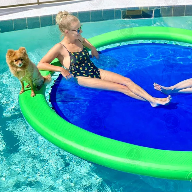 Inflatable Air Bed, Pool Floats Mattress, Portable Outdoor Water Floating Mat, Lake Swimming Raft, Inflatable Lounger
