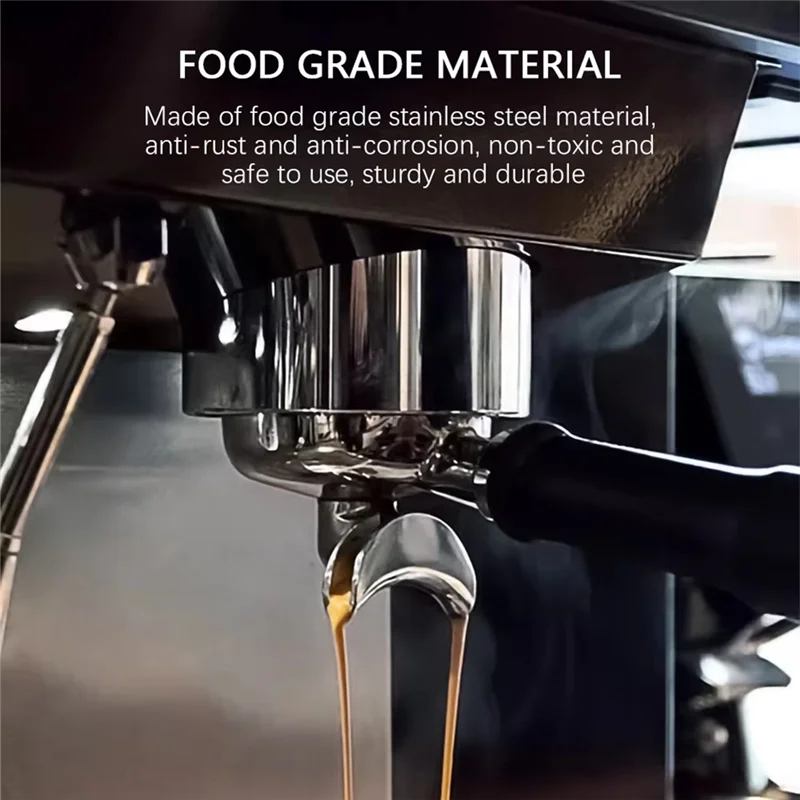 ABAE-boquilla de portafiltro de doble apertura de repuesto estándar para máquina de café expreso boquilla de filtro de café de 51/53/54/58 Mm