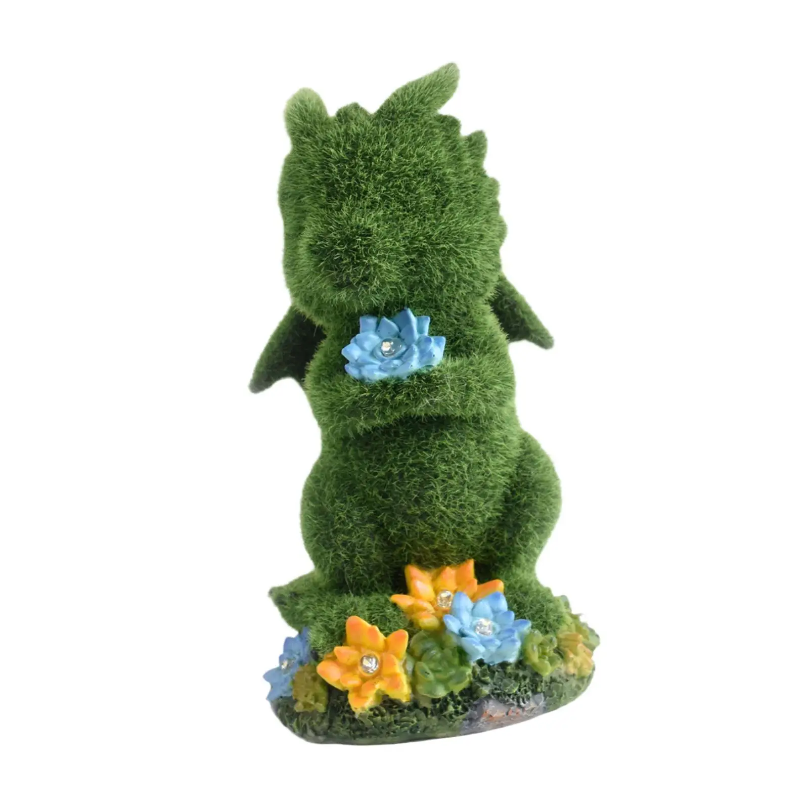 Solar Dragon Garden Light Resin Animal Statue Lantern for Creative Yard Decoration and Patio Lighting