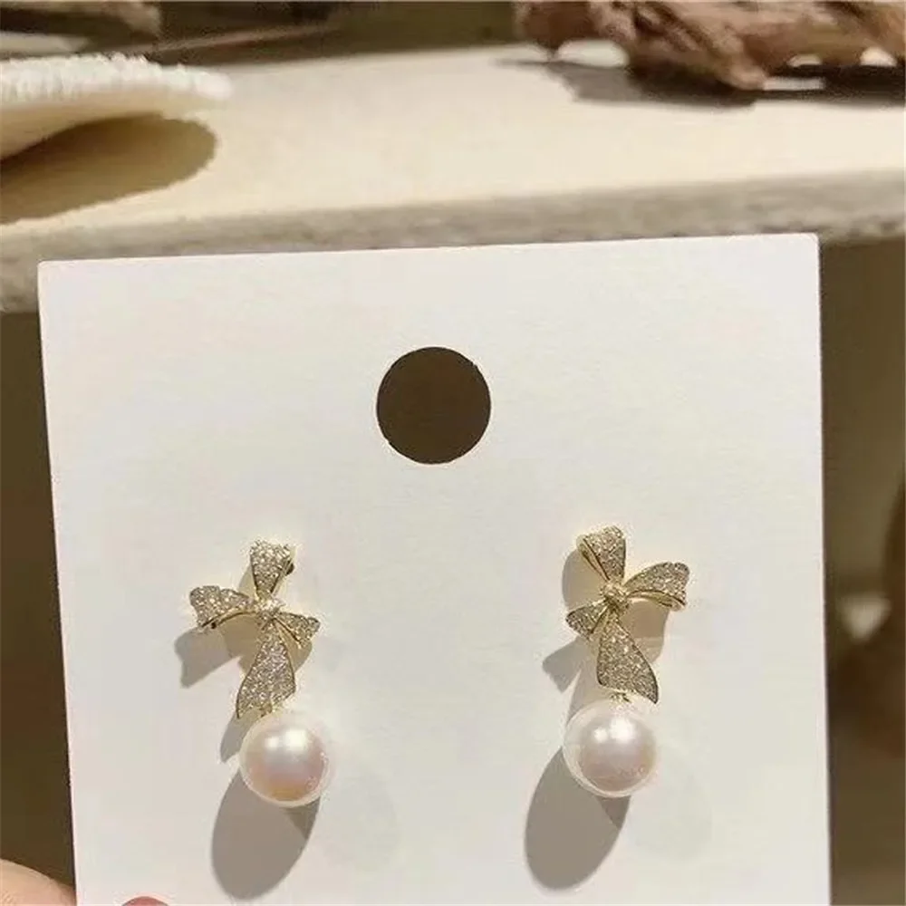 

Gold-Plated Pearl Beads Stud Earrings Setting Base Diy Jewelry Making Findings&Components No Pearl E025