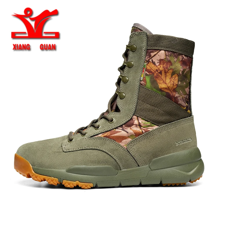 Xg 2022 novo caminhadas ao ar livre sapatos de camuflagem militar dos homens anti skid resistente ao desgaste botas respirável escalada tênis mulher