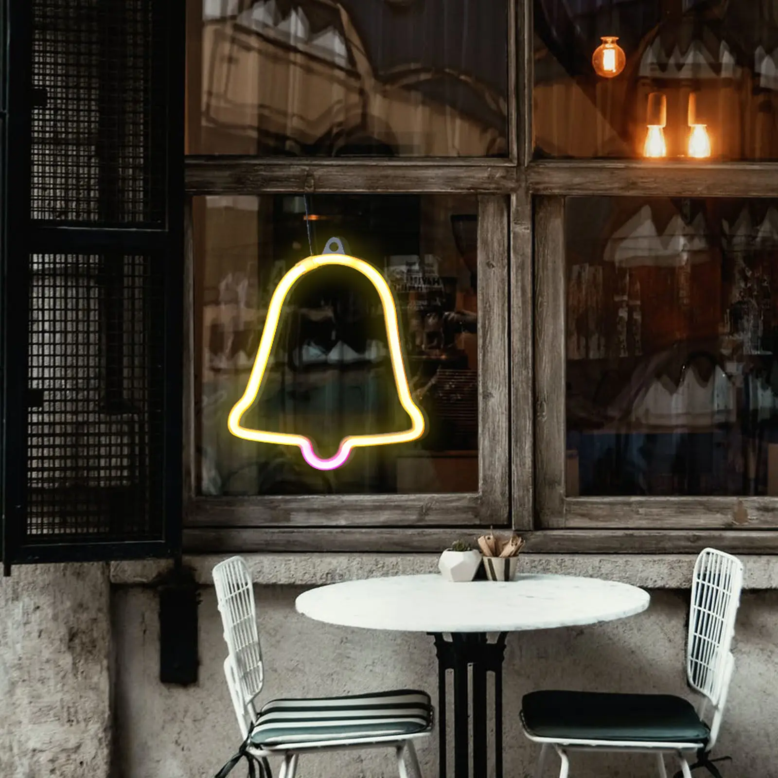 

LED Christmas Bell Light Creative Modelling Lamp Durable Neon Sign for Xmas Party Decoration Neon Lamp LED Light Decor