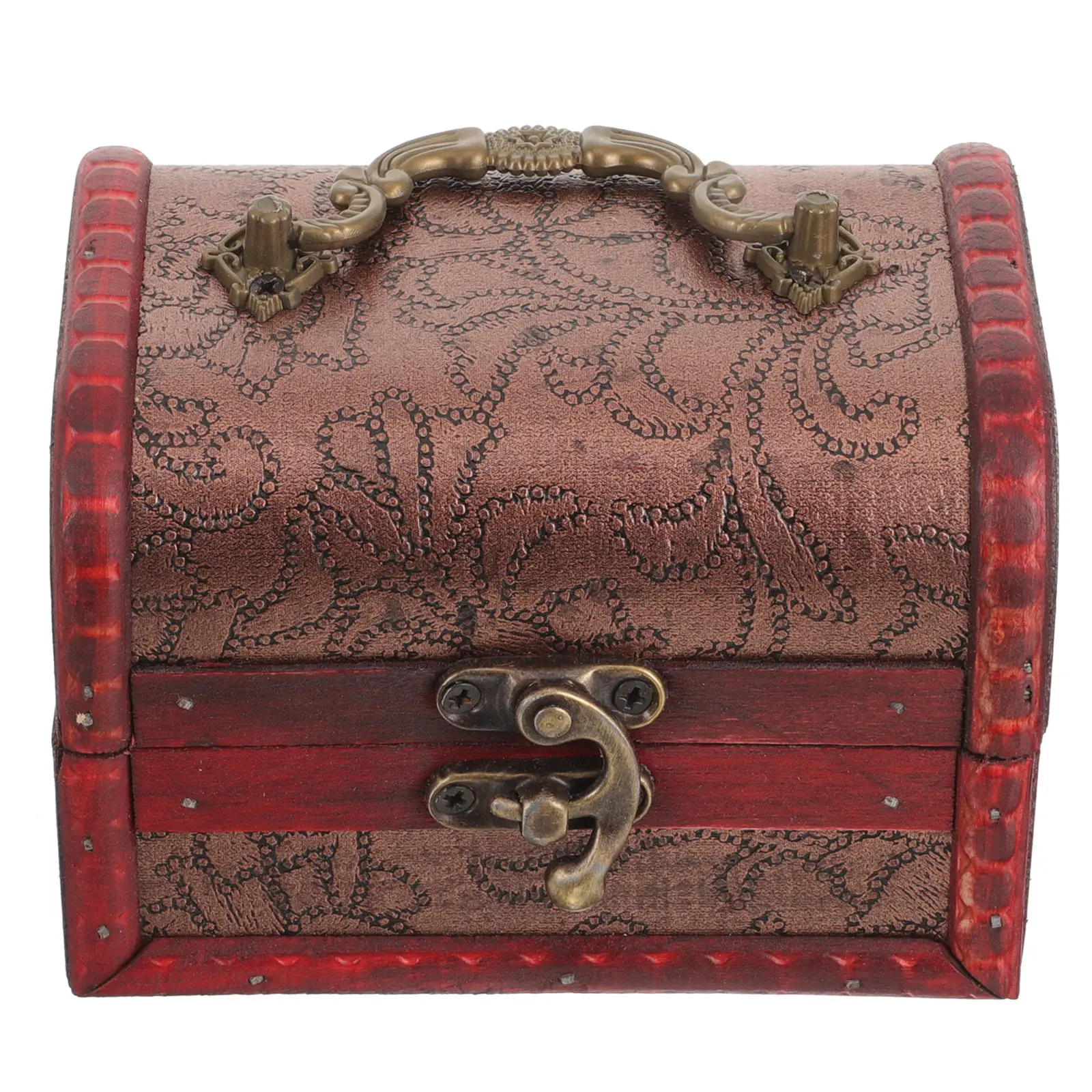 

2Pcs Vintage Wooden Jewelry Box Set Retro Desktop Organizer for Earrings Pendants Rings Amber Trinkets with Lid Wooden Jewelry