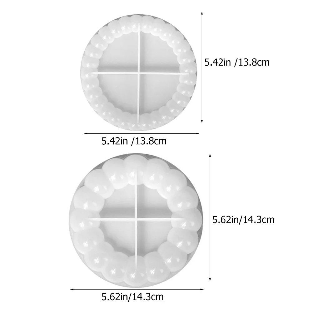 2 قطعة قالب كوستر سيليكون غير عصا قالب راتينج متين سهل التشكيل لتقوم بها بنفسك كأس الايبوكسي حصيرة صينية الصب قالب كوستر الزخرفية #4