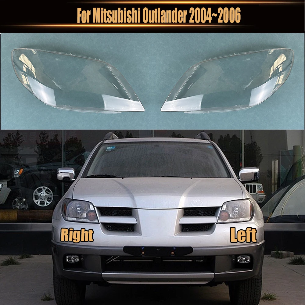 

For Mitsubishi Outlander 2004~2006 Transparent Headlamp Shell Lampmask Lamp Shade Headlight Cover Replace The Original Lampshade