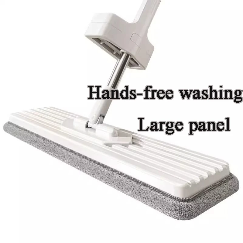Lazy Mop 36cm Hand Free Washable Foldable Storage 360° Spinning Mop Self Twisting Cleaning Mop Easy Swap Microfiber Mop