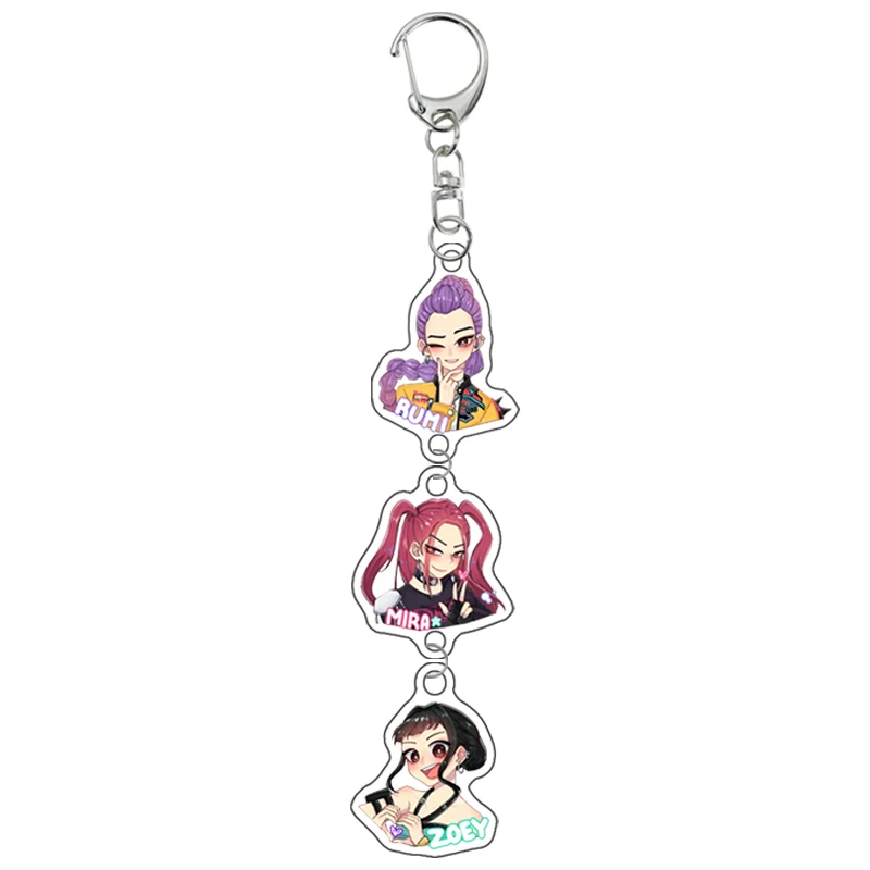 NOWY K-Pop Demon Hunters Preorder Huntr-x Brelok - Fan Art Samodzielnie Wykonany Akrylowy Charms Anime Klasyczne Gry Kolekcja Prezent