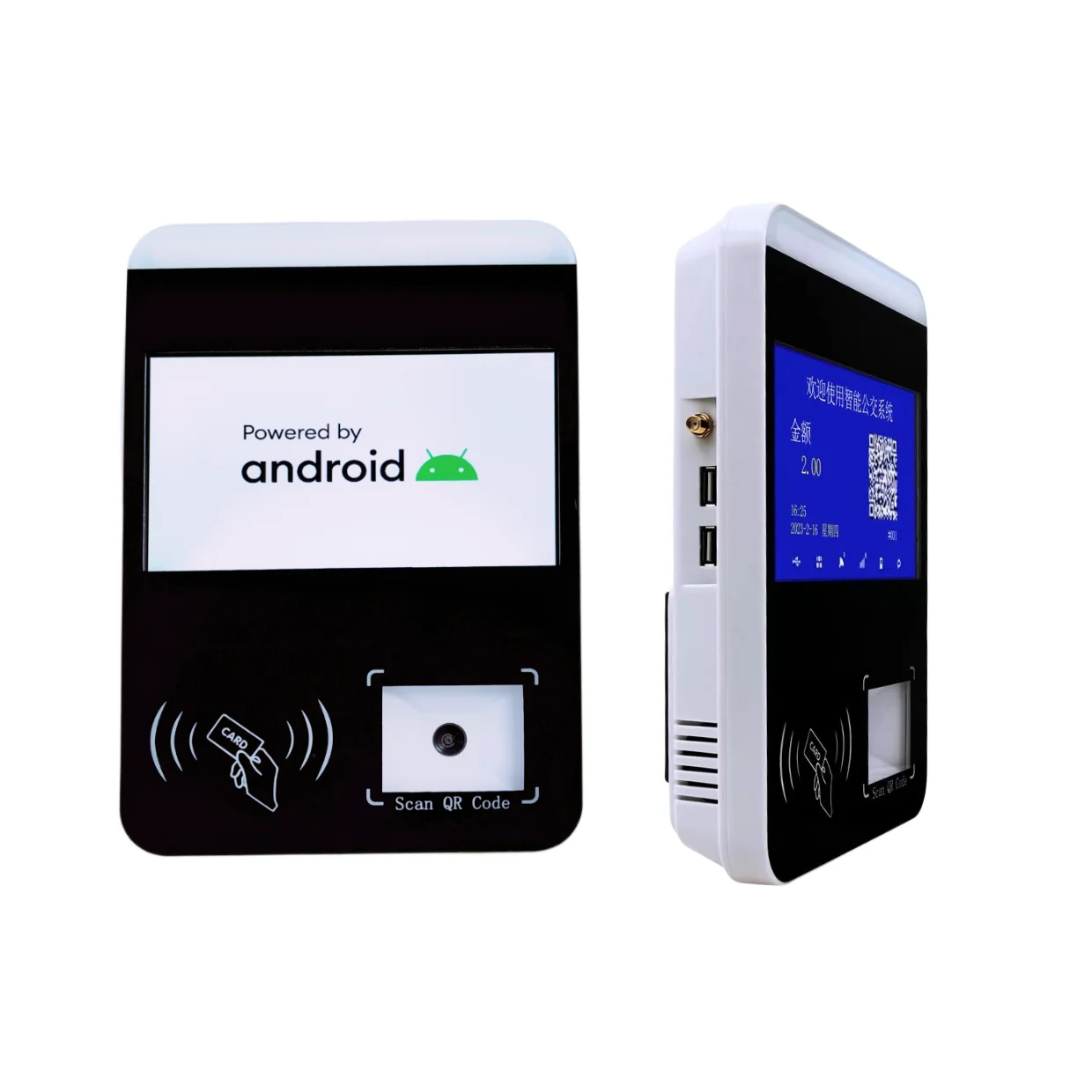 H158  Bus Terminal Pos Systems Mobile Credit Card Reader Bus Validator RFID QR Validator