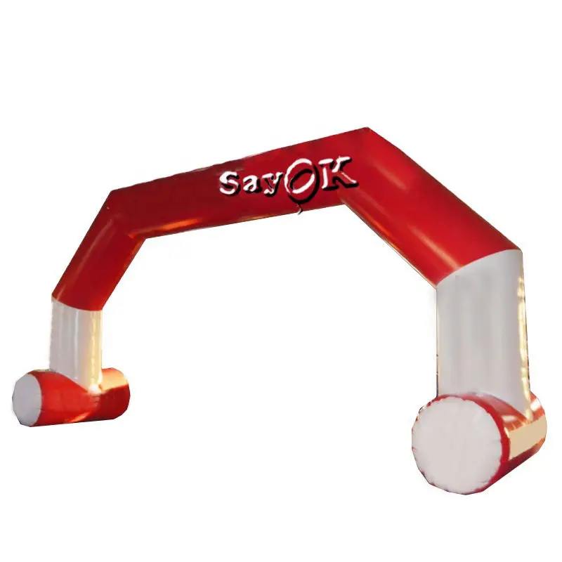 

SAYOK 8x4mH Inflatable Arch with Start Finish Line Banners Outdoor Inflatable Racing Archway for Advertising Sport Games School